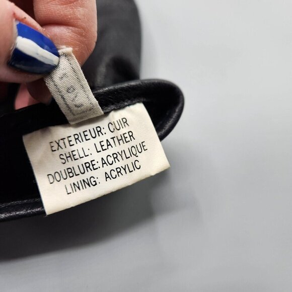 Ladies Leather Gloves Black Suede Fit Small Lined + Unlined Lot of 2 - Picture 6 of 10